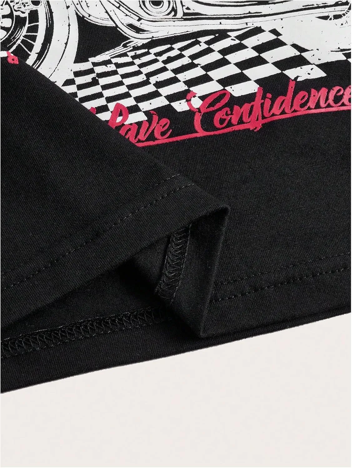 SOLY HUX Women's Letter Graphic Tank Top Notched V Neck Sleeveless Summer Crop Tops Streetwear