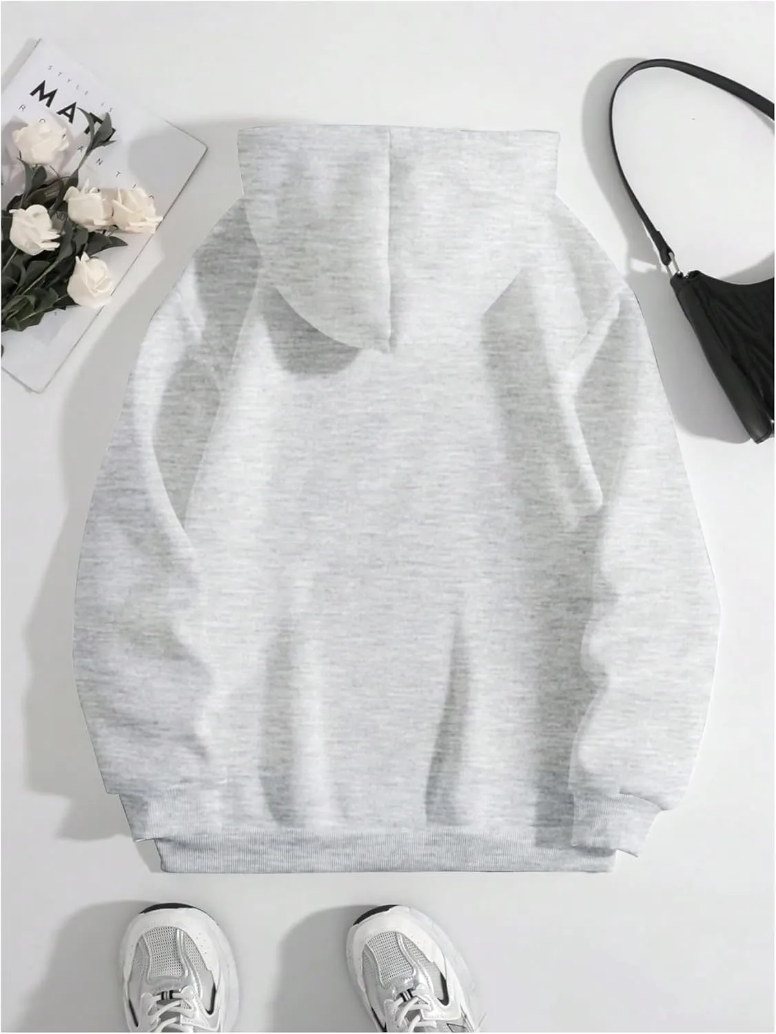 SOLY HUX Women's Oversized Graphic Hoodies Vintage Long Sleeve Hooded Sweatshirt Pullover Streetwear