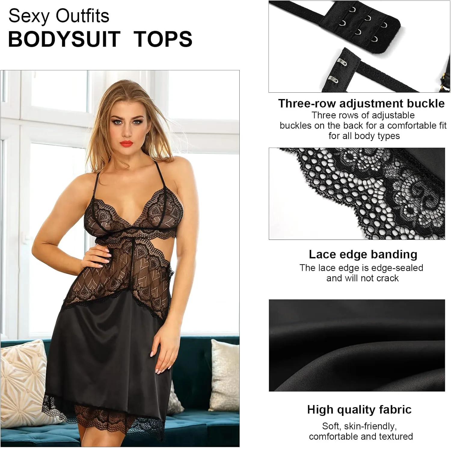 SPICEX Sexy Dresses for Women Sleeveless Spaghetti Strap Mini Club Party Dress Ruffle Hem Slip Dress