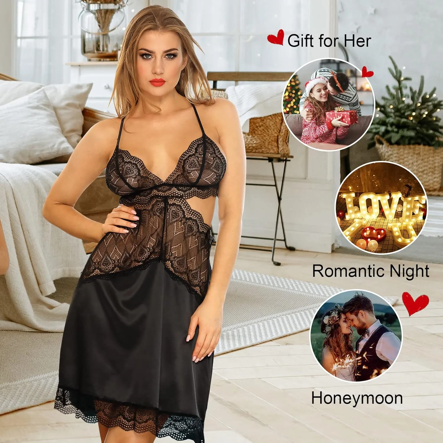 SPICEX Sexy Dresses for Women Sleeveless Spaghetti Strap Mini Club Party Dress Ruffle Hem Slip Dress