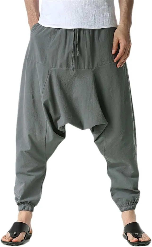 Spring and Autumn Men's Printed Harem Pants Casual Jogging Fitness All-Match Pants