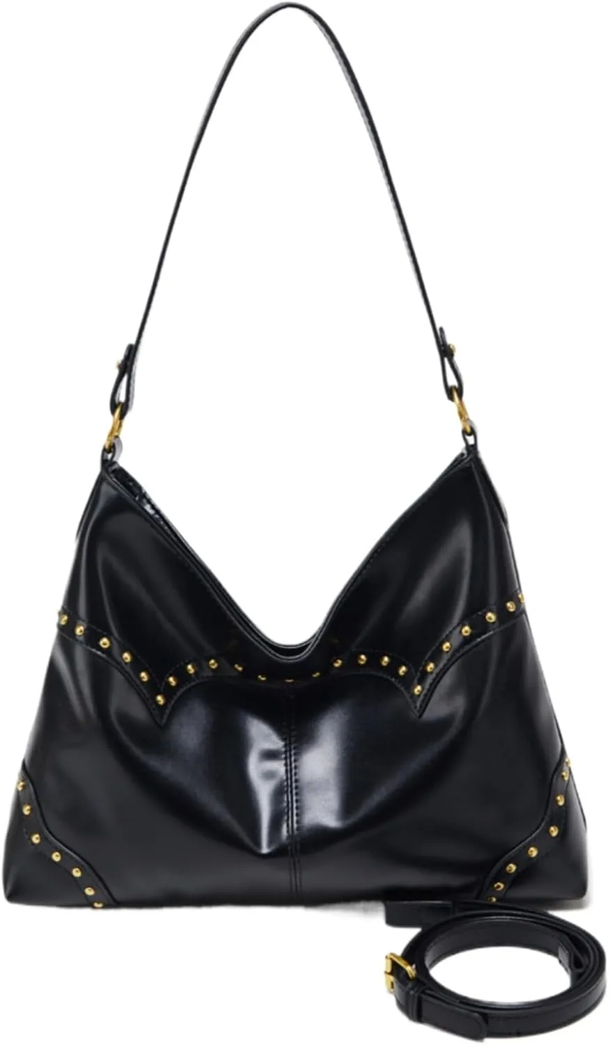 Studded Purse Work Tote Bag Vegan Leather Bag Hobo Bag Streetwear 2000s Purse Aesthetics
