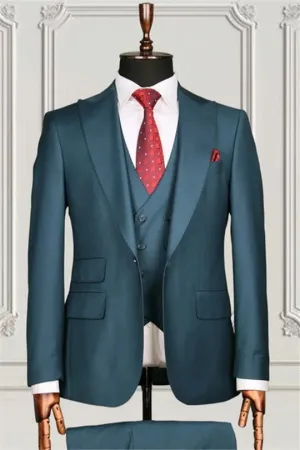 Suzhoufashion Fuchsia Three Pieces Men Suit For Prom