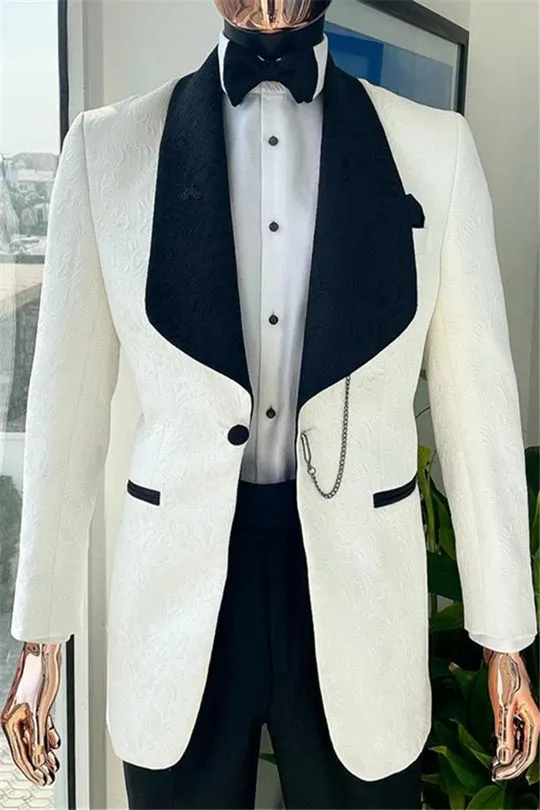 Suzhoufashion Keali Dark Blue Shawl Lapel Slim Fit Wedding Men Suits