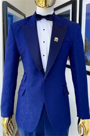 Suzhoufashion Kylana Orange Velvet Three Pieces Best Fitted Prom Men Suits