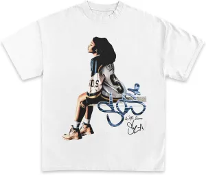 S.Z.A Rapper Graphic T-Shirt Vintage Rap Hip-Hop Collection Y2K Streetwear for Men Women Fans