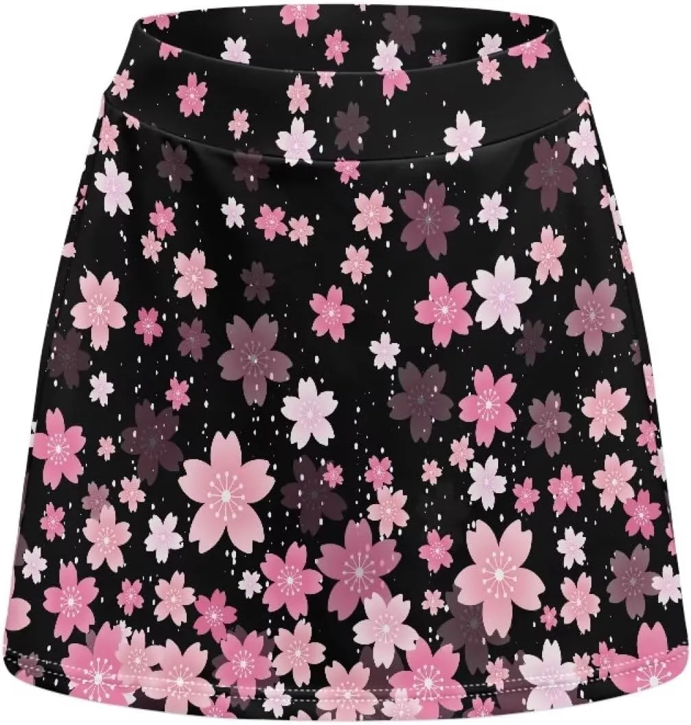 Tennis Skirts for Women with Shorts Pockets High Waisted Athletic Golf Skort Workout Peak Ball Mini Skirt