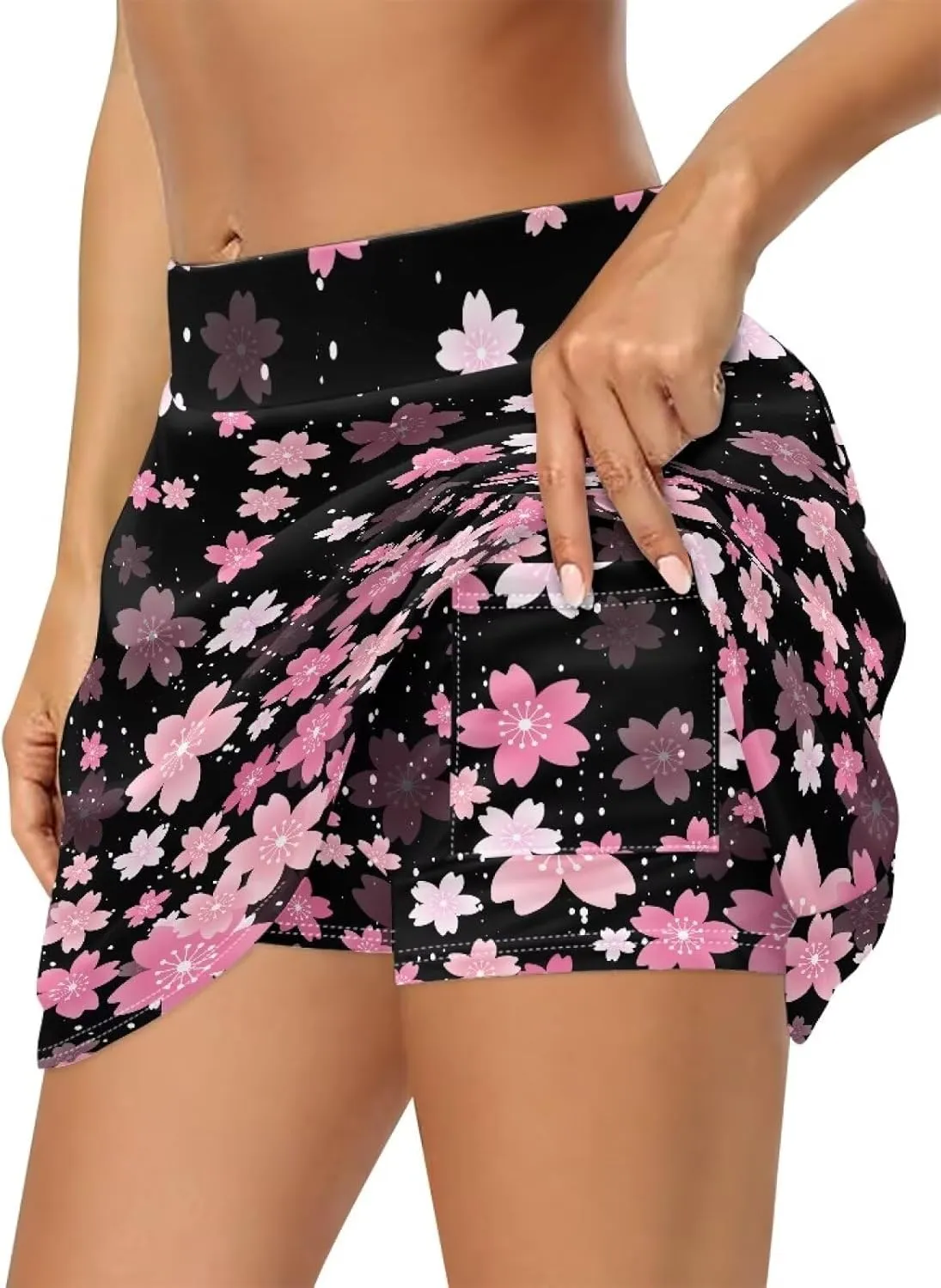 Tennis Skirts for Women with Shorts Pockets High Waisted Athletic Golf Skort Workout Peak Ball Mini Skirt