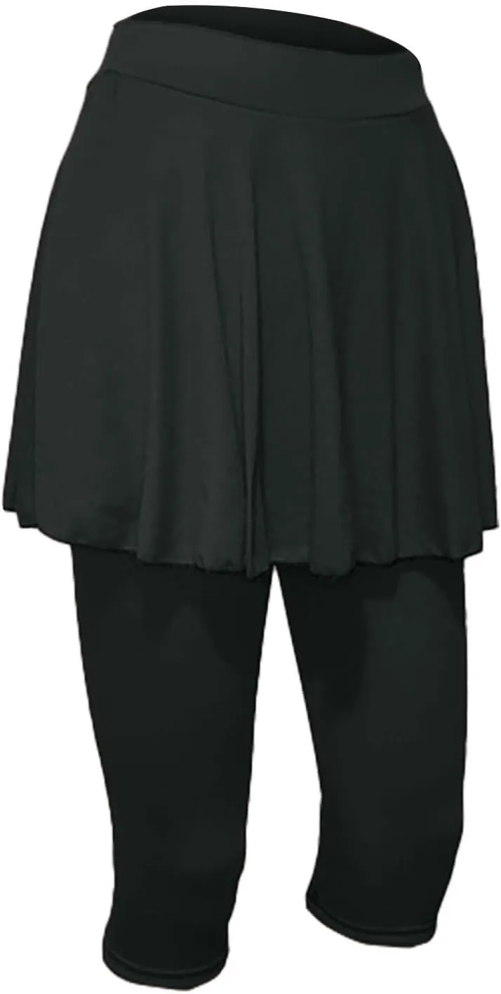 Tennis Skirts for Women Yoga Golf Pants Skorts Womens Capri Leggings with Pockets Skirted Gym Legging with Athletic Skirt