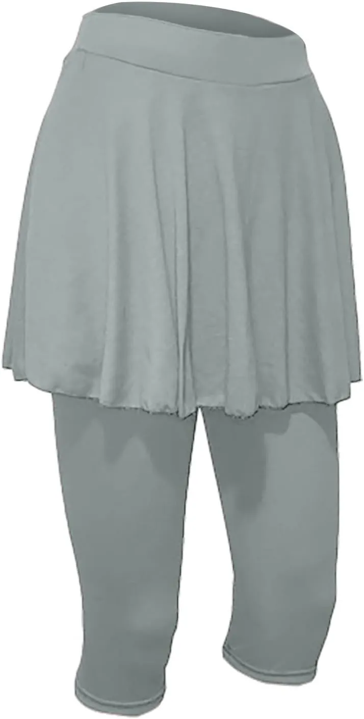 Tennis Skirts for Women Yoga Golf Pants Skorts Womens Capri Leggings with Pockets Skirted Gym Legging with Athletic Skirt