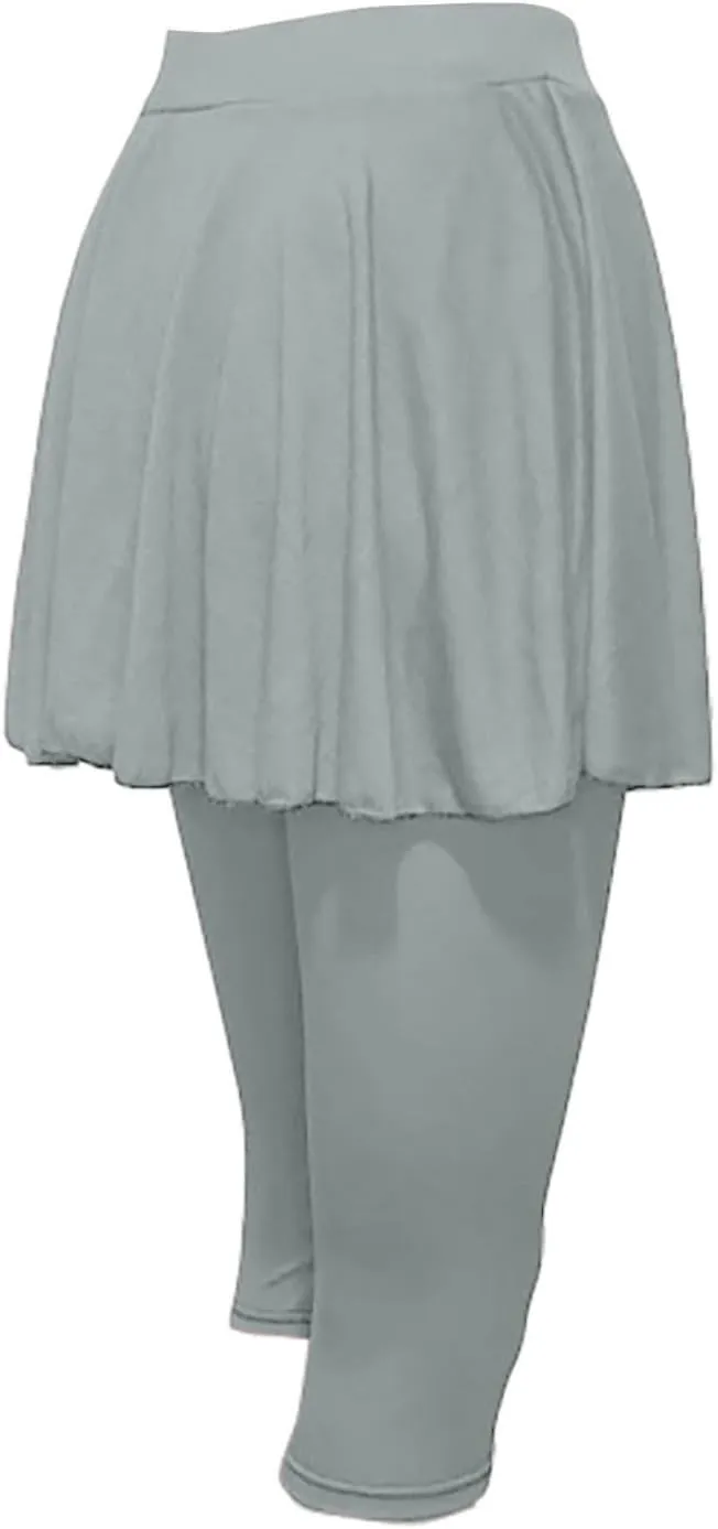 Tennis Skirts for Women Yoga Golf Pants Skorts Womens Capri Leggings with Pockets Skirted Gym Legging with Athletic Skirt