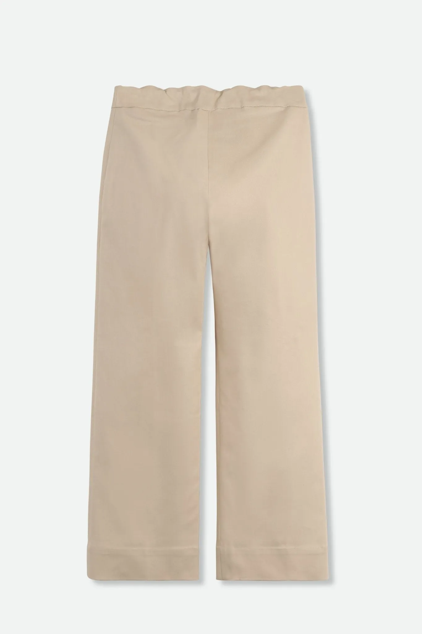 Terni Fitted Waist Crop Pant in Technical Cotton Stretch