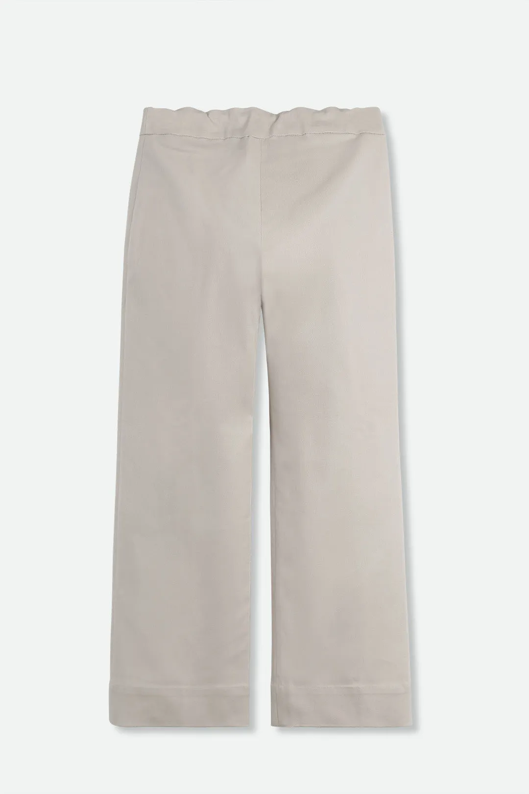 Terni Fitted Waist Crop Pant in Technical Cotton Stretch