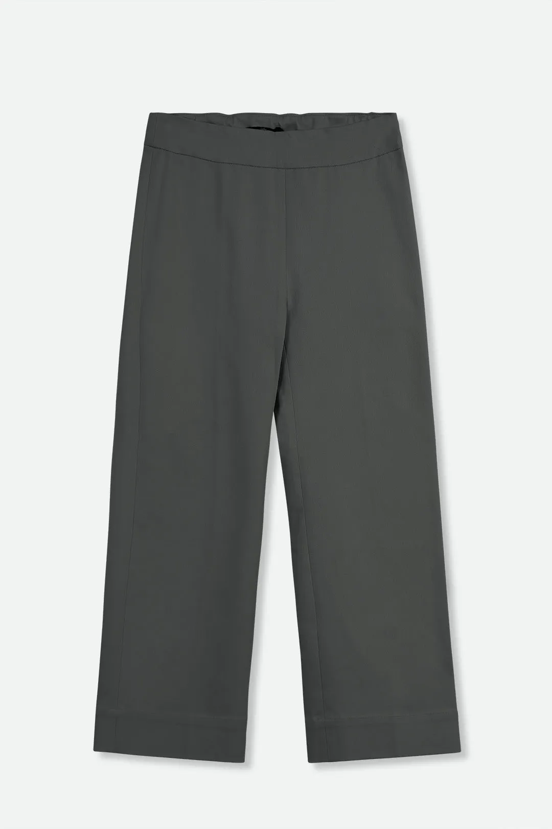 Terni Fitted Waist Crop Pant in Technical Cotton Stretch