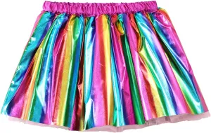 Toddler Girls Baby Birthday Skirt Girl Party Tutu Princess Skirt Kids Rainbow Dress Toddler Christmas Party