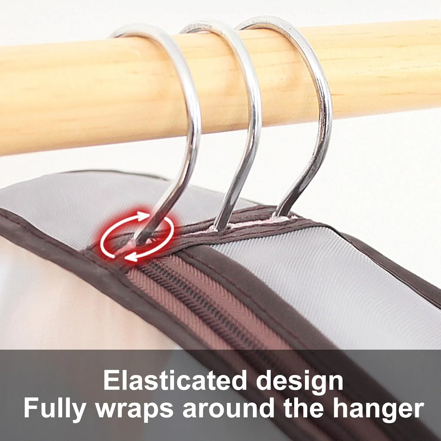 Translucent Garment Bags for Hanging Clothes, 4IN Wide Dress Bag Oxford Cloth, Mesh Bottom, for Home StorageApartment(Brown,60x10x150cm/24x4x59in)