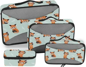 Travel Packing Organizers Set of 4 Suitcase Organizer Traveling Packing Cubes Packing Cunes Cute Animal