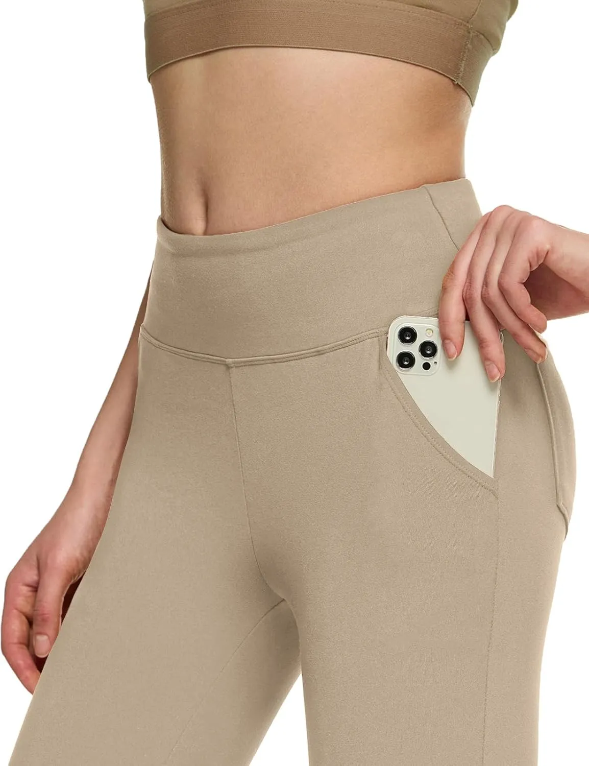 TSLA Women's Yoga & Dress Pants, Office Business Casual Work Slacks, Stretch Straight Leg/Bootcut Pants with 4 Pockets
