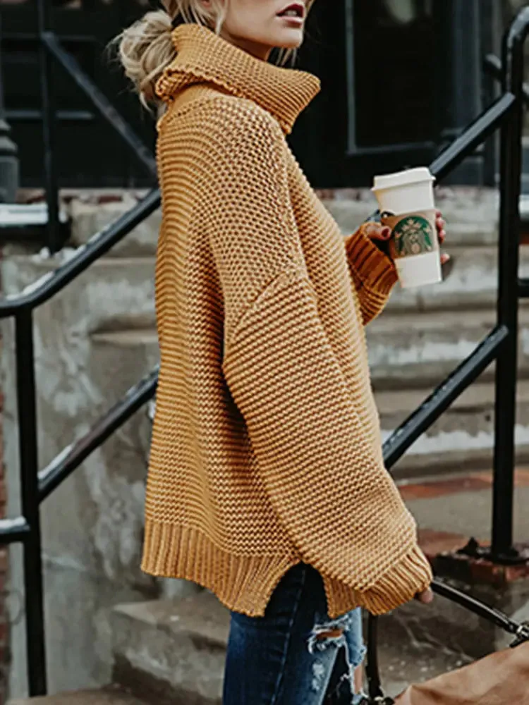Turtleneck Chunky Knitted Sweater
