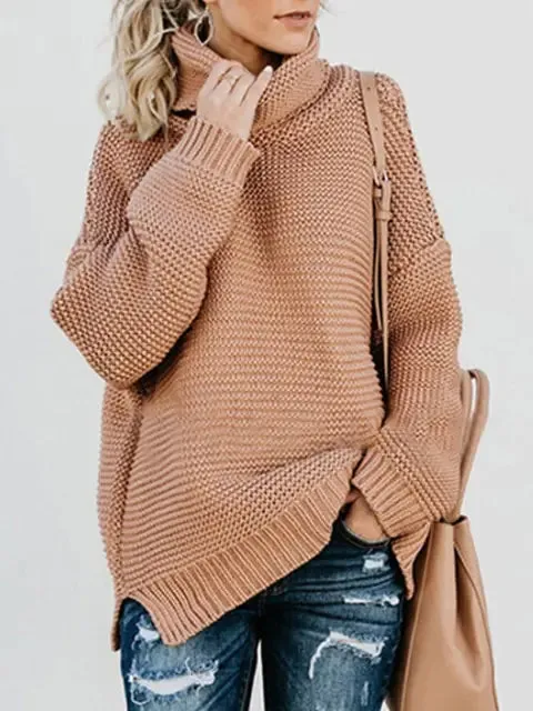 Turtleneck Chunky Knitted Sweater