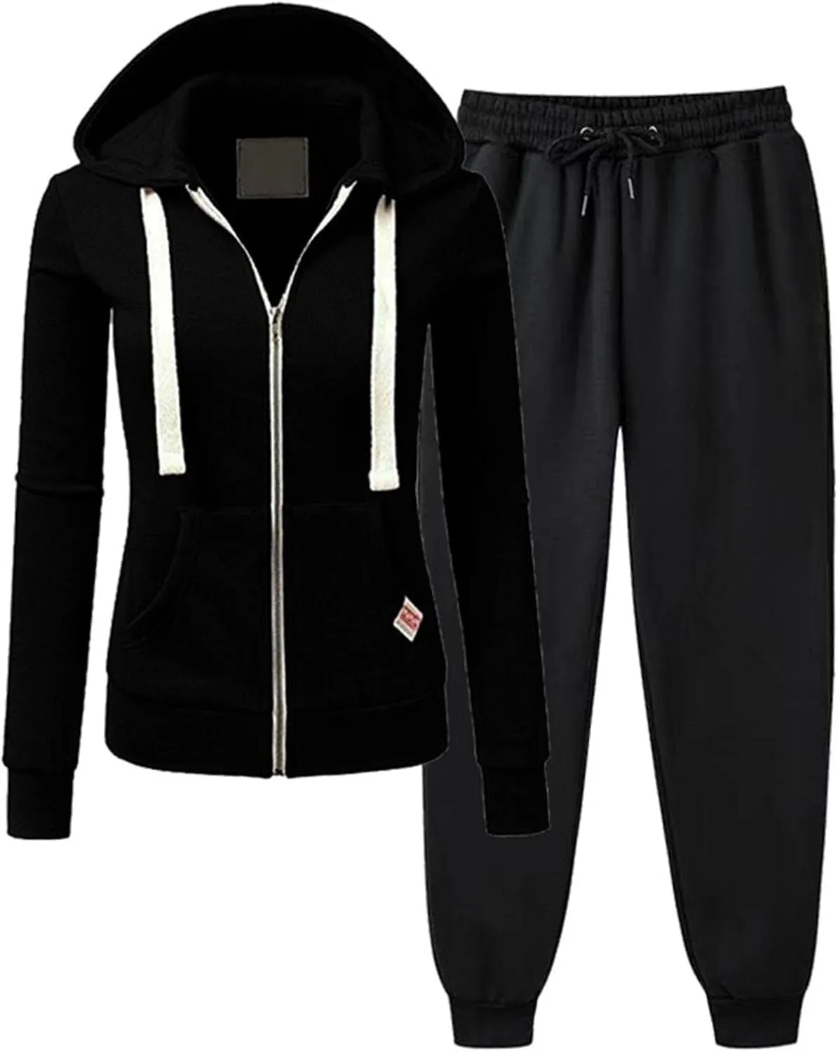 Two Piece Outfits for Women Tracksuit Sweat Suits Workout Jogging Sets Zip Up Hoodies and Sweatpants with Pockets