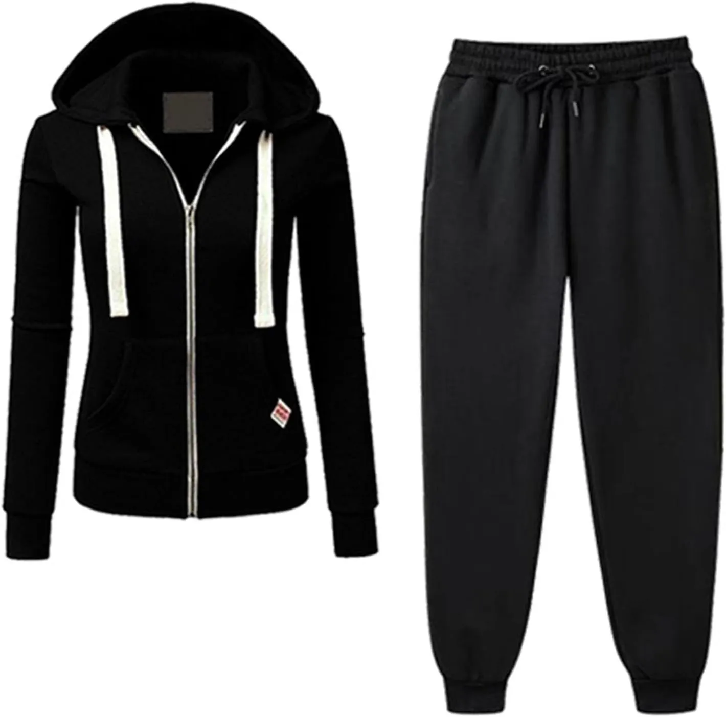 Two Piece Outfits for Women Tracksuit Sweat Suits Workout Jogging Sets Zip Up Hoodies and Sweatpants with Pockets