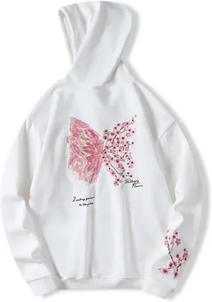 Unisex Dragon Hoodie Heavyweight Embroidered Streetwear Dragon Sweatshirt Japanese Style