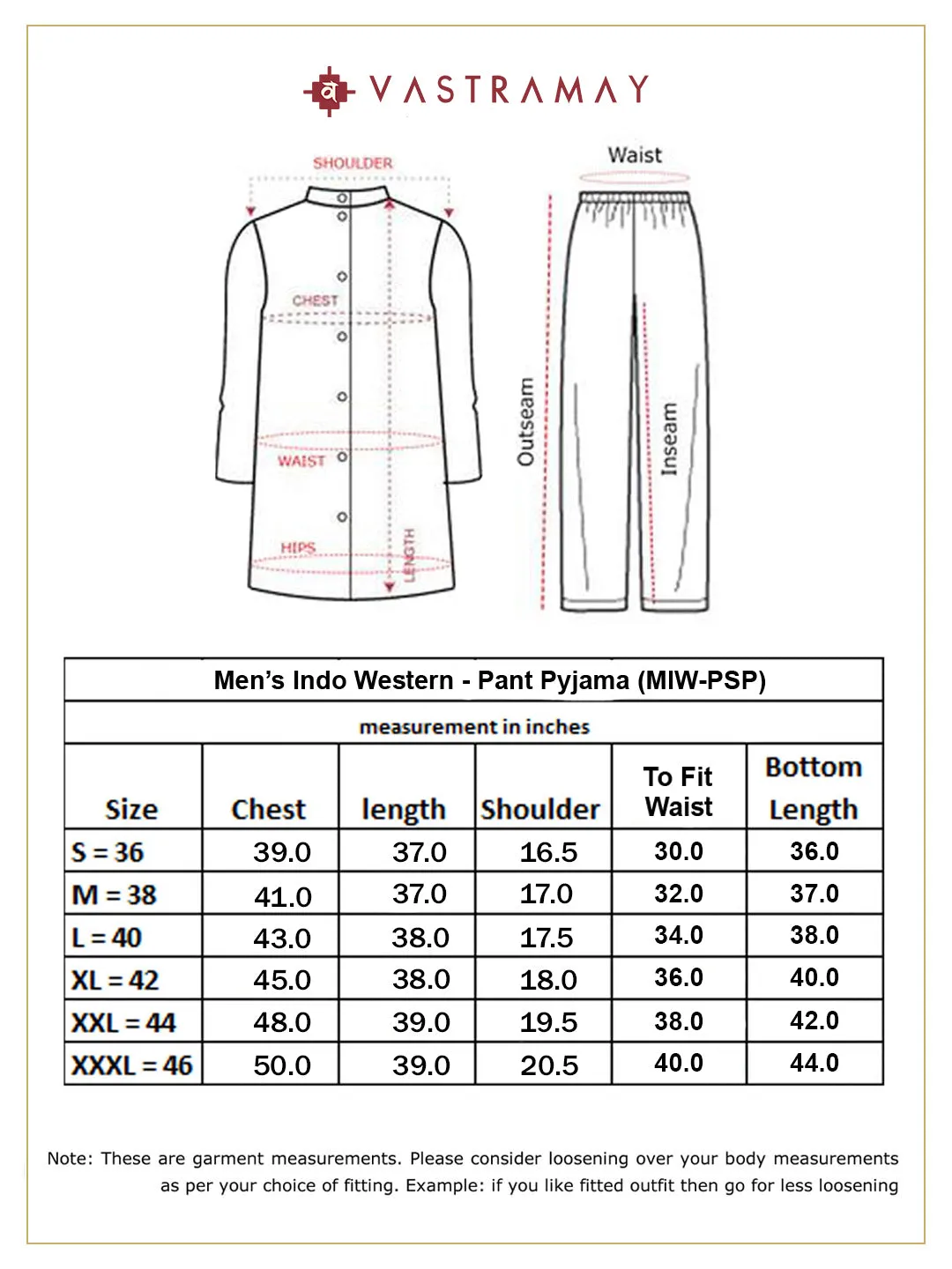 Vastramay Cream Mirror Indo Western Sherwani