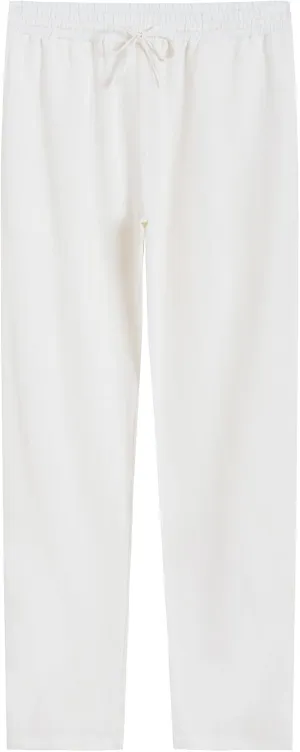 Weintee Women's 34" Inseam Tall Linen Pants with Pockets
