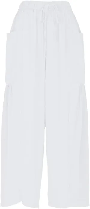 Wide Leg Cotton Linen Pants for Women Summer Trendy Beach Palazzo Lounge Trousers Plus Size Casual Pants