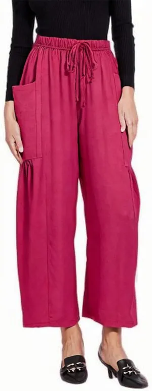 Wide Leg Cotton Linen Pants for Women Summer Trendy Beach Palazzo Lounge Trousers Plus Size Casual Pants
