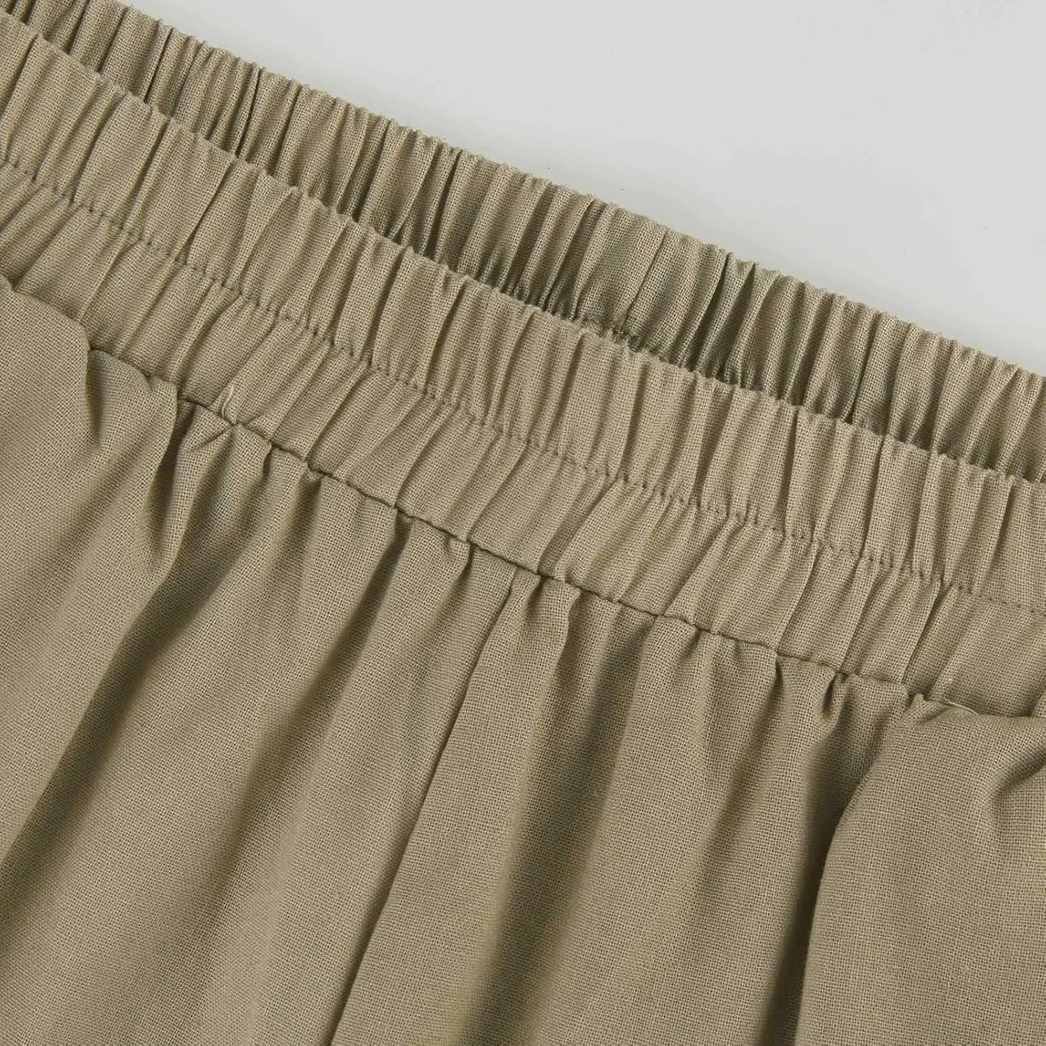 Women Casual High Waist Pants Summer Solid Long Palazzo Pants Beach Trousers Loose Business Work Office Trousers