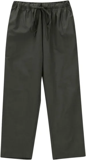 Women Cotton Linen Cropped Pants Casual Loose Wide Leg Trousers Summer Trendy Drawstring High Waist Pants with Pockets