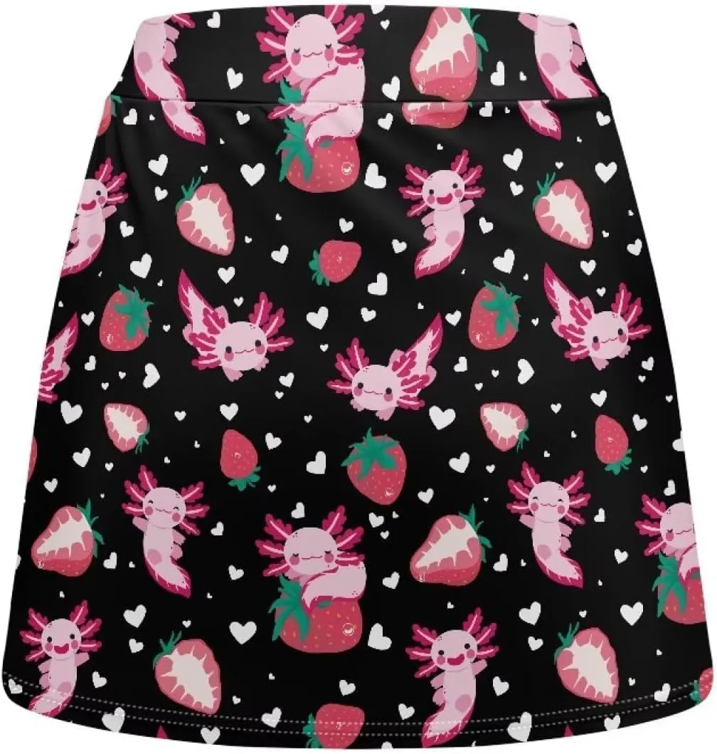 Women Golf Tennis Skirt with Inner Pocket High Waisted Athletic Skorts Yoga Hiking Pickleball Skirts Size XS-3XL