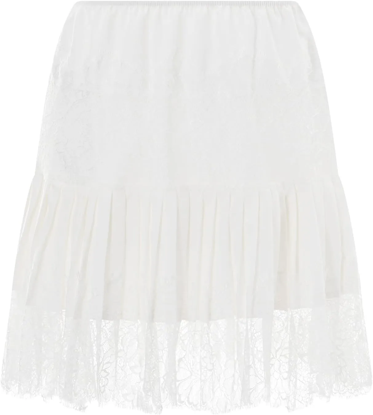 Women Lace Slip Skirts Y2k Tiered Layered Pleated Ruffle Mini Skirts Floral Lace Short Underskirts Streetwear