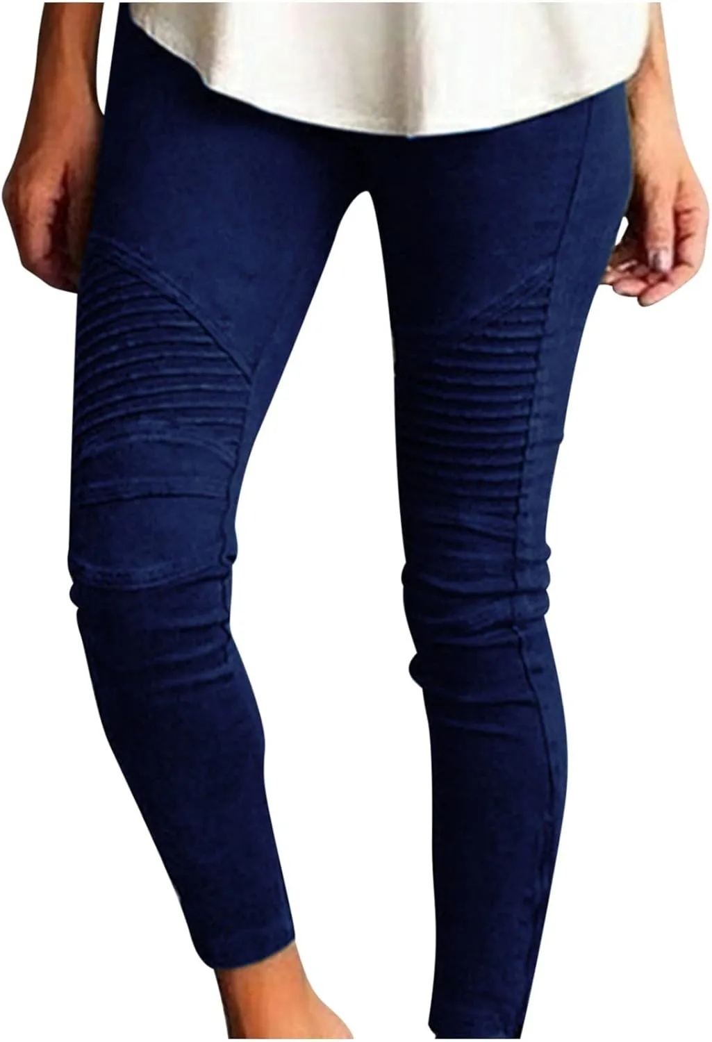 Women Skinny Pants Solid Color High Waist Stretchy Leggings 2023 Fashion Ladies Casual Slim Pencil Trousers