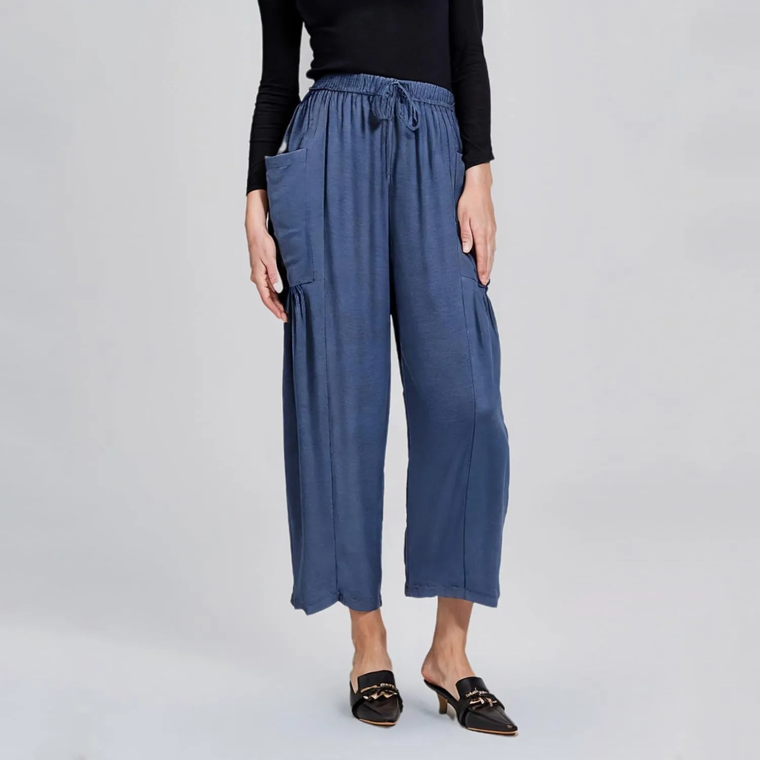 Women Summer Trendy Pants Wide Leg Cotton Linen Pants Beach Palazzo Lounge Trousers Plus Size Clothes