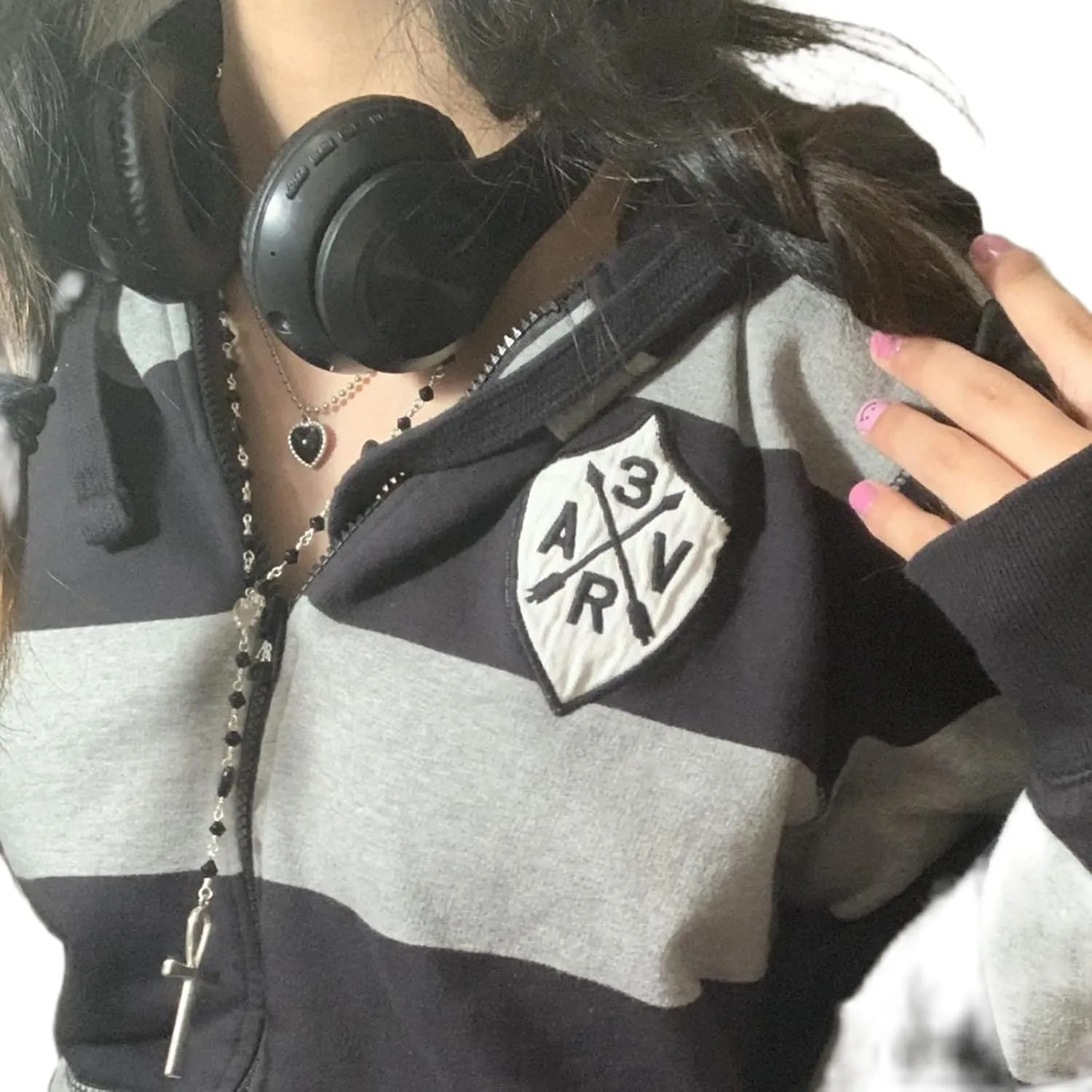 Women Y2K Hoodie Jacket Long Sleeve Graphic Zip Up Hoodie 90s Vintage Hooded Sweatshirt Tops E-Girls Streetwear