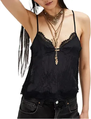 Women Y2k lace Tie Camisole Spaghetti Strap Low Cut V Neck Backless Ruffle Cami Top Summer Coquette Sexy Streetwear