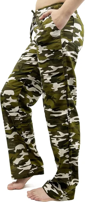 Women's Cotton Gauze Low Waist Beach Pants with Pockets