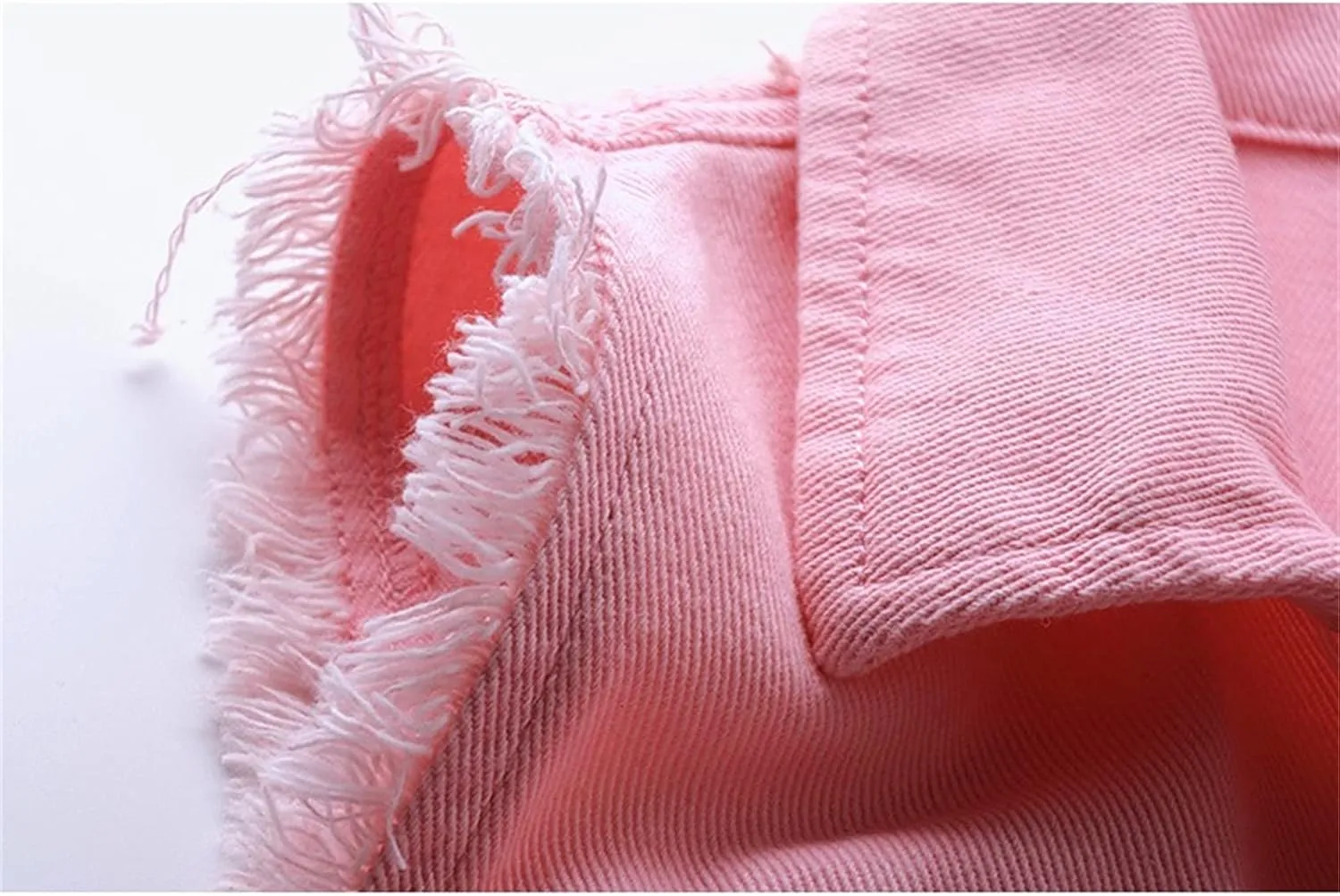 Womens Denim Vest Jacket Sleeveless Washed Ripped Crop Jacket Candy Color