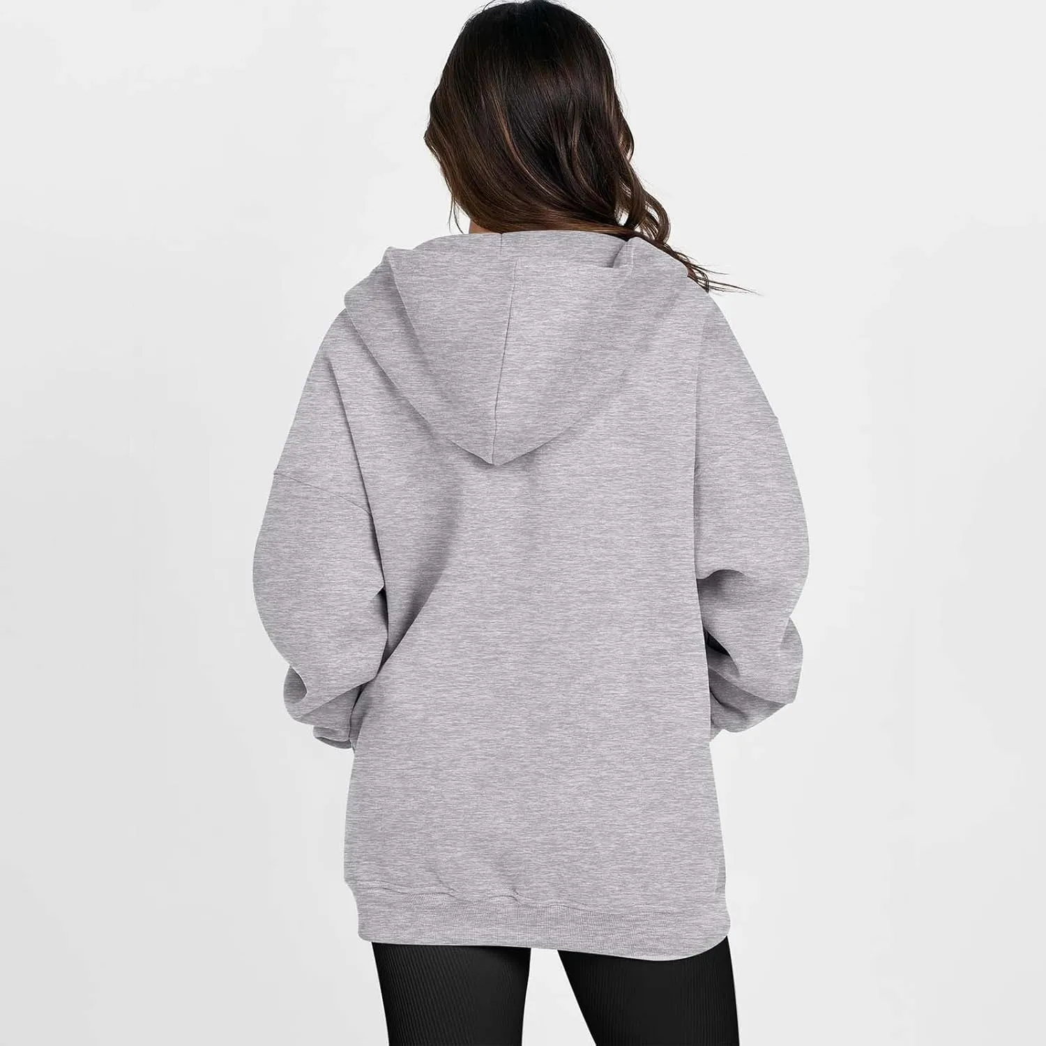 Women's Full Zip Up Hoodie Long Sleeve Hooded Sweatshirts Hoodies Fall Jacket Oversized Sweatshirts with Pockets