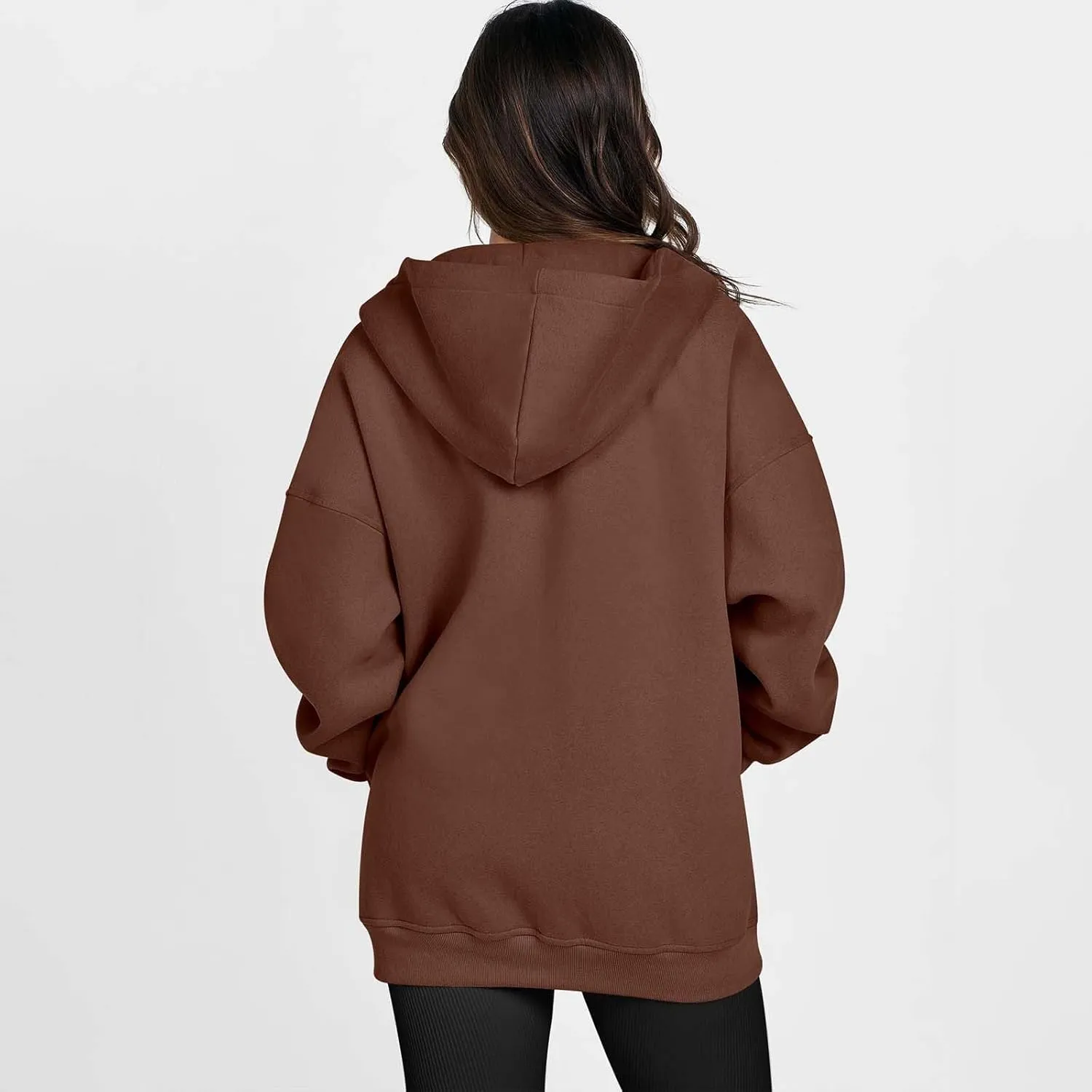 Women's Full Zip Up Hoodie Long Sleeve Hooded Sweatshirts Hoodies Fall Jacket Oversized Sweatshirts with Pockets