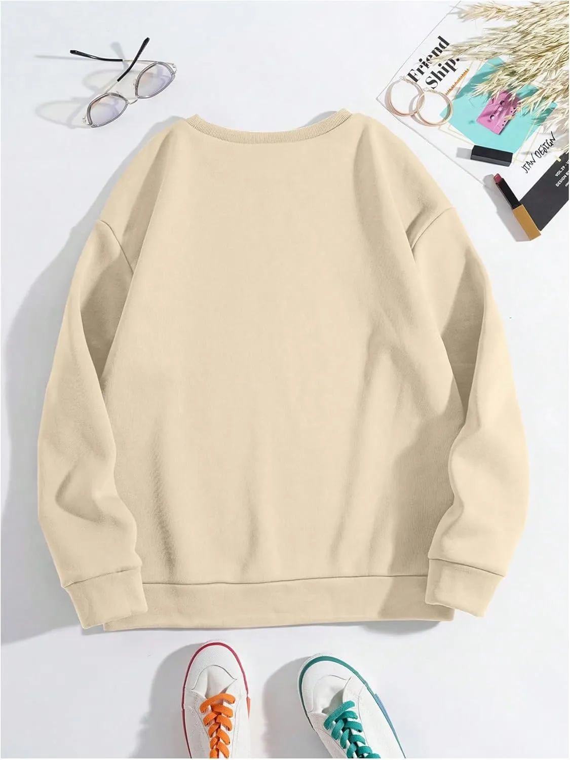 Women's Graphic Leopard Crewneck Sweatshirt Cheetah Bow Knot Long Sleeve Pullover Tops