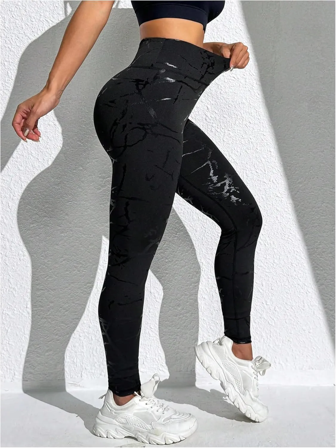 Women's Graphic Print Leggings High Waist Yoga Pants Fitted Long Trousers