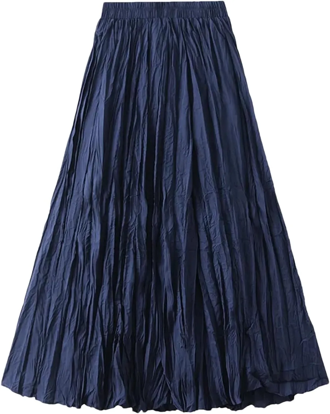 Women's Harajuku A-Line Skirt, Vintage Pleated Streetwear Midi