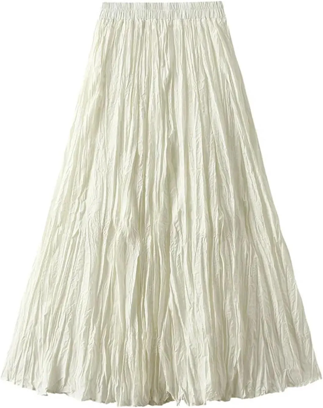 Women's Harajuku A-Line Skirt, Vintage Pleated Streetwear Midi