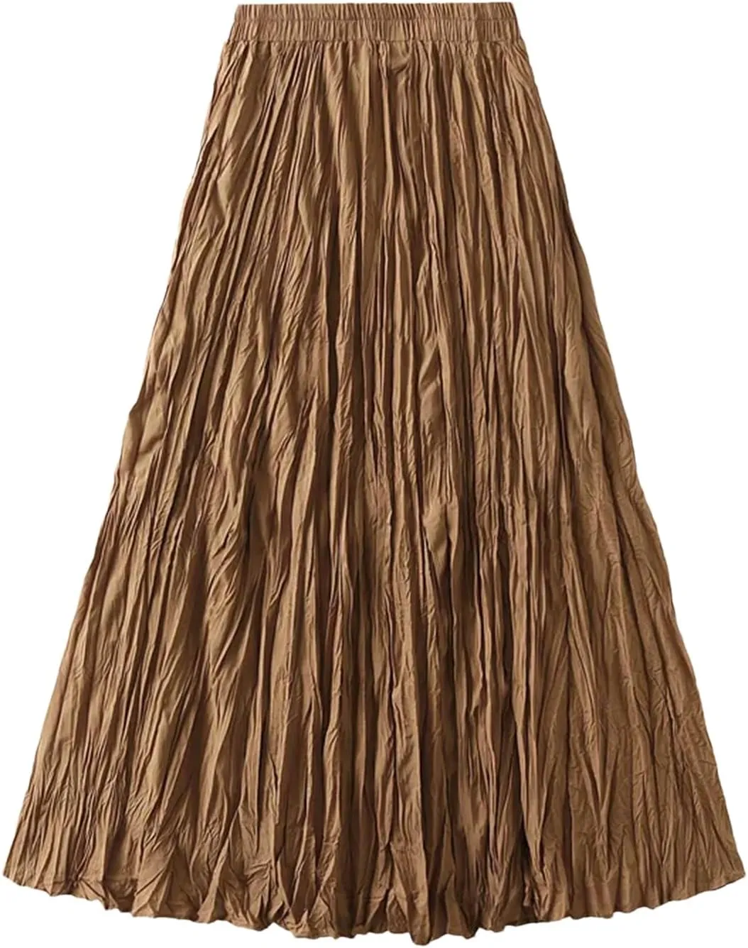 Women's Harajuku A-Line Skirt, Vintage Pleated Streetwear Midi