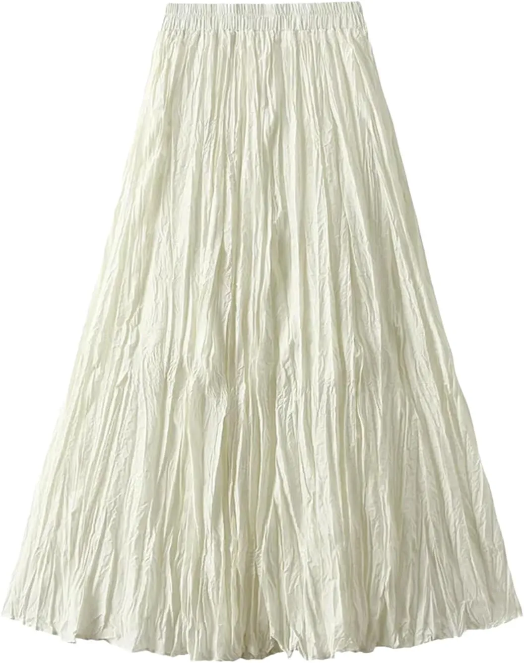 Women's Harajuku A-Line Skirt, Vintage Pleated Streetwear Midi