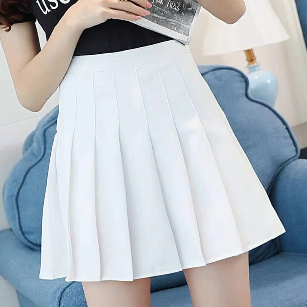 Women's High Skirt Tennis Fashion Skirt Casual Waist Waist Mini Pleated Slim Skirt Fashion Skirts for Women 2024